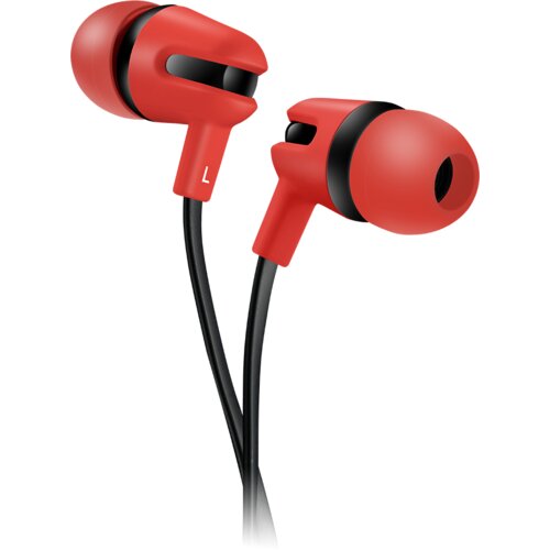Canyon SEP-4 Stereo earphone with microphone, 1.2m flat cable, Red, 22*12*12mm, 0.013kg Slike