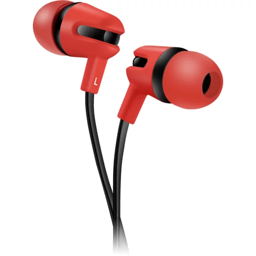 Canyon SEP-4 Stereo earphone with microphone, 1.2m flat cable, Red, 22*12*12mm, 0.013kg - CNS-CEP4R