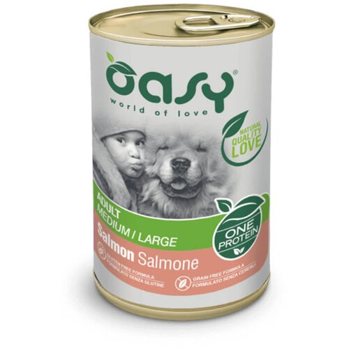 Oasy One Protein Adult pat&eacute; - losos 400 g Cene