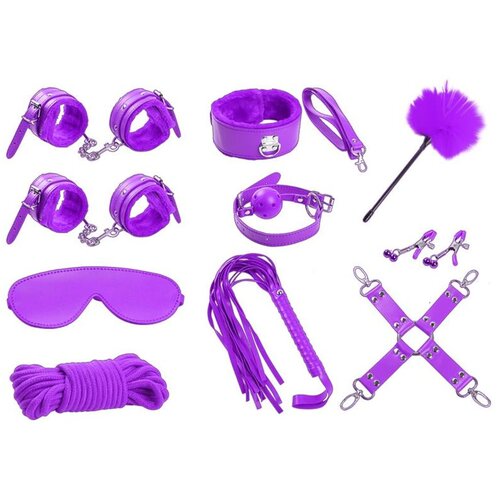 INTOYOU Komplet Bondage Set 10 Pcs Purple Cene