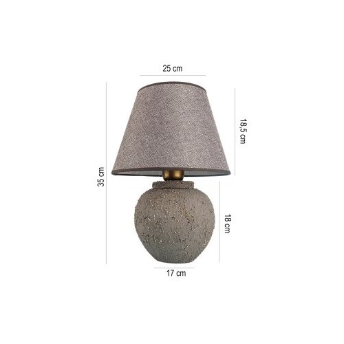 Opviq Stona lampa YL735, 25x18,5x35 cm, IP20, Siva Slike