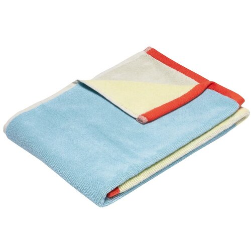 H&amp;uuml;bsch Modra frotirna bombažna brisača 50x100 cm Block &amp;ndash; Slike