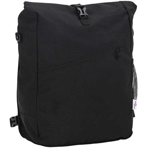 VidaXL biciklistička torba za nosač prikolice 25 L Crna 33x16x48 cm Slike