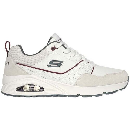 Skechers Niske tenisice 'UNO - RETRO ONE' bež siva / zelena / tamno crvena / bijela Cijene