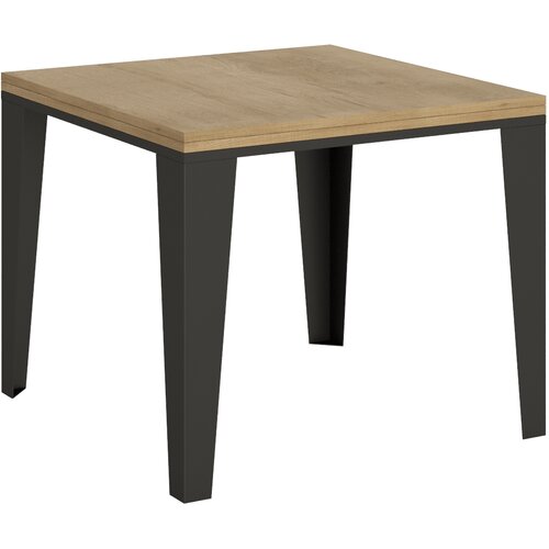 Itamoby &amp;nbsp; Flame Libra (90x90/180 cm) - hrast, barva nog: antracit - preklopna jedilna miza, (20841905) Slike