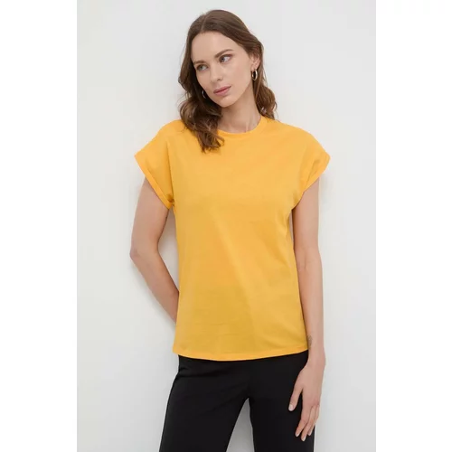 Marella Pamučna majica za žene, boja: narančasta