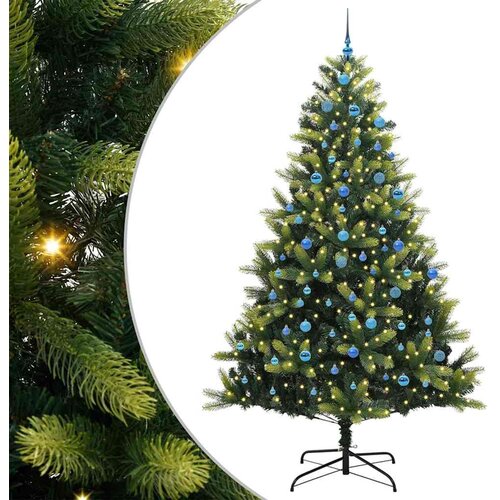 vidaXL Umrelet zložljiv božični drevesec 300 LED diod Zelena 240 cm, (5000068082) Cene