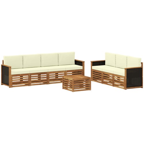  Setovi sofa s jastukom 8 pcs Čvrsto drvo akacije Cene