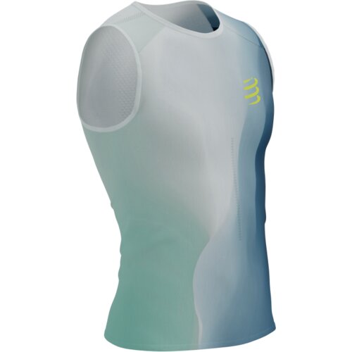  Majica Compressport Performance Tank Niagara Blue - S Cijene
