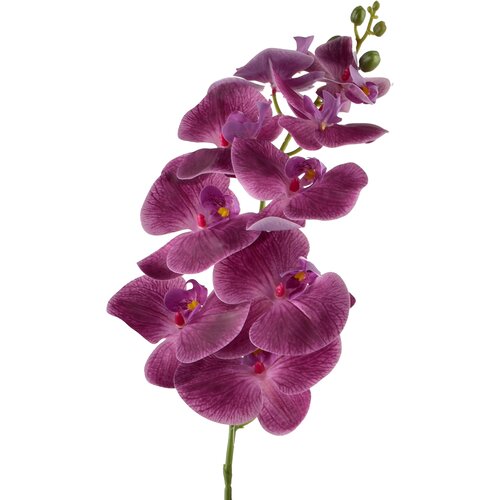 Mondex Umetna roža plastika Viridis 90 cm bela 1 kos, (5000331110) Cene