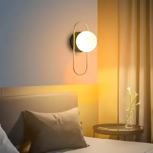 Toolight Zidna Svjetiljka APP1756-1W Brush Gold White Slike