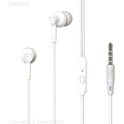 XO wired earphones EP31 jack 3,5mm white Slike