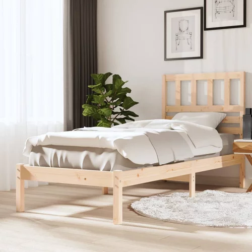  Okvir kreveta za jednu osobu 90 x 190 cm od masivne borovine