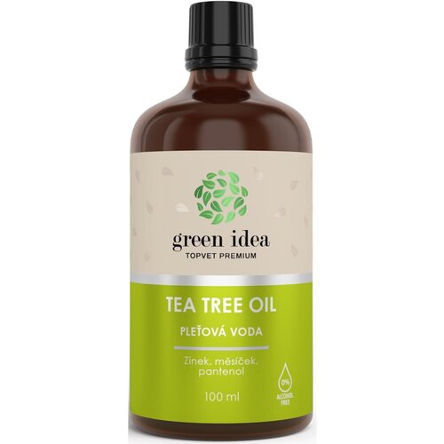 Green Idea Tea Tree Oil voda za obraz brez alkohola 100 ml Slike