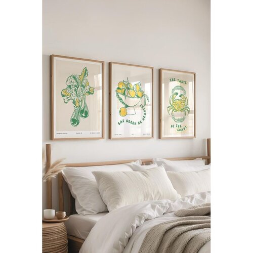 WALLXPERT Č-300557 - 3040 set dekorativnih slika u više boja (3 komada) Cene