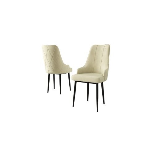 Hanah home Trex set stolica, 46x95x42 cm, 2 dijela, krem-crna Cene
