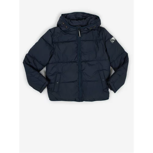 Tom Tailor Dark Blue Boys' Quilted Jacket with Hood - Boys