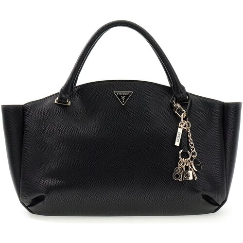 Guess Ročne torbice Gilda 3 Comp Satchel Črna Cene