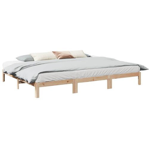 VidaXL Obiteljski okvir kreveta bez madraca 270x200 cm Puno drvo Bor Slike