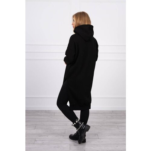 Kesi Insulated sweatshirt with slits on the sides black Slike