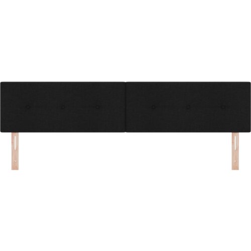 vidaXL LED vzglavnik z gumbi, črn, 100 cm, tekstil Cene