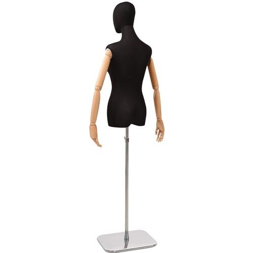  Podesivi maneken 165-213 cm s postoljem Žena PP Crna Slike