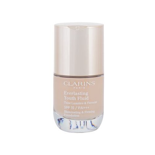 Clarins Everlasting Youth Fluid SPF15 posvetlitveni in učvrstitveni puder 30 ml odtenek 103 Ivory Slike