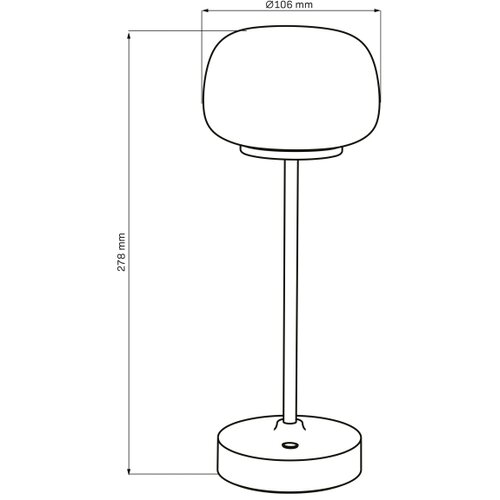  LED prigu&amp;scaron;iva dodirna stona lampa RIMINI LED/2W/5V USB 2000 mAh hrom/bela Slike