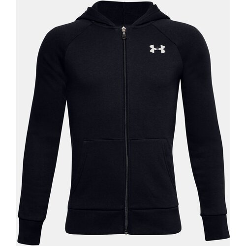 Under Armour Sweatshirt UA RIVAL COTTON FZ HOODIE-BLK - Boys Cene