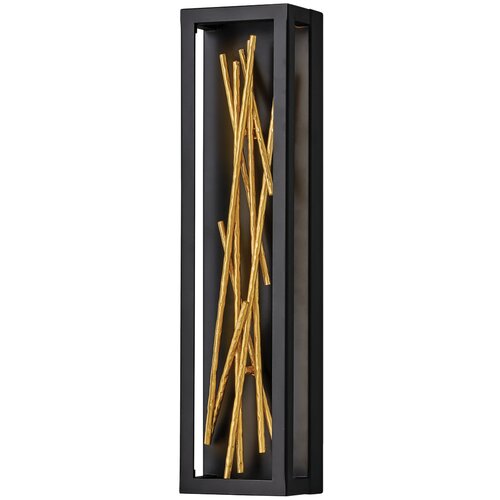 Quintiesse Hinkley Styx Integrirana LED stenska svetilka črno-zlata, zlata, 3000K, (22098934) Cene