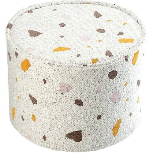 Wigiwama Bijeli dječji tabure od boucl&amp;eacute; tkanine/od &amp;scaron;enila Terrazzo &amp;ndash; Slike