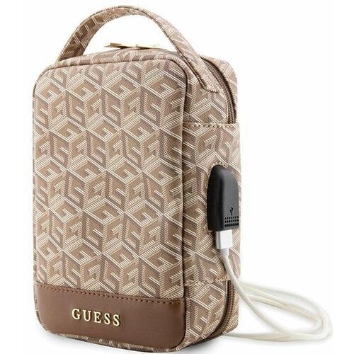 Guess GUHBHGCFSEW ORGANIZER TORBA GCUBE STRIPE BROWN ZA DOLGO UPORABO, (21833753) Cene