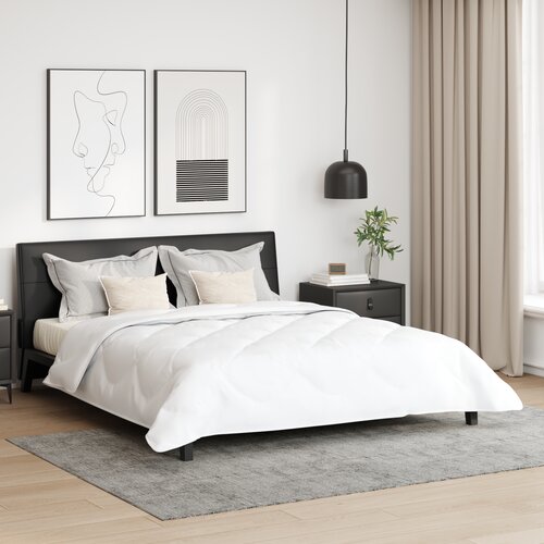 vidaXL Odeja z blazino 3 pcs Bela 240 x 220 cm Mikrofibra Cene