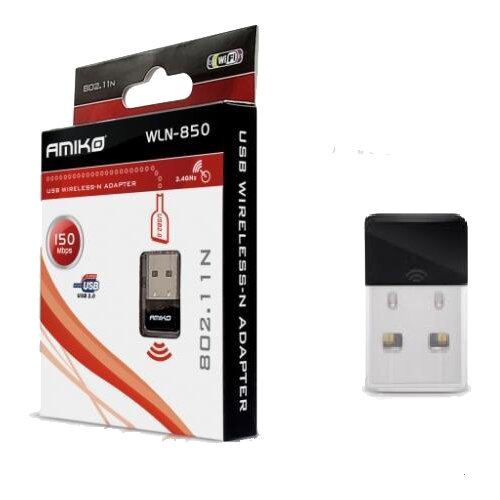 Amiko Wi-Fi mrežna kartica, USB, 2.4 GHz, 150 Mbps &ndash; WLN-850 Cijene
