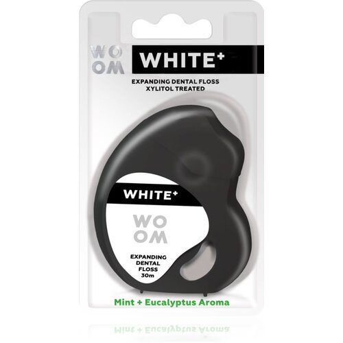 WOOM White+ Dental Floss konac za zube s voskom 30 m Slike