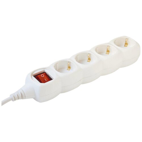 Home produžni kabel, 4 utičnic3, prekidač, 1.5mm2, 3 met, beli - nv 4K-3/WH/1.5 Slike