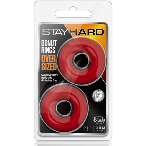 Blush stay hard donut rings oversized red Cene