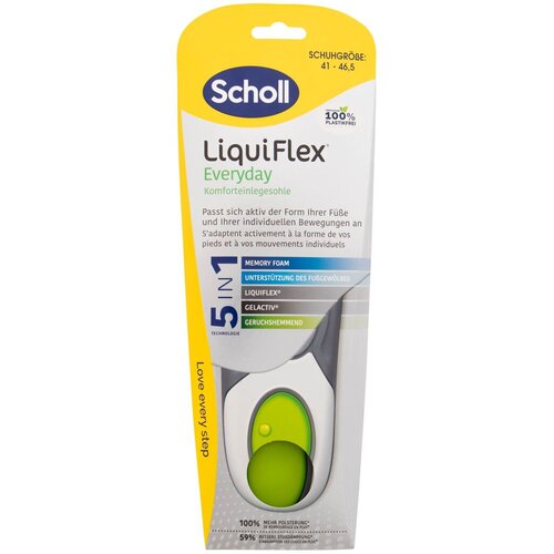 Scholl LiquiFlex Everyday Insoles 41-46,5 EU vložek za čevlje 1 kos unisex Cene