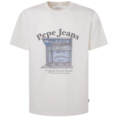 PepeJeans Majice s kratkimi rokavi - Bela Cene