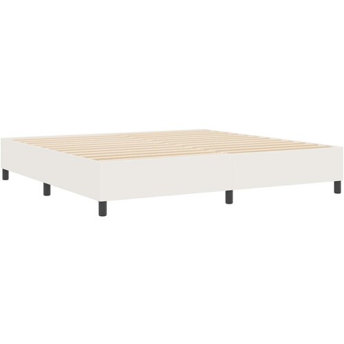  Krevetna platforma Krema 200 x 200 cm Kordura tekstil Slike