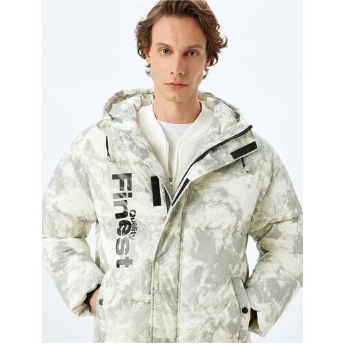 Koton Hooded Puffer Jacket Zippered Wind Flap Slike