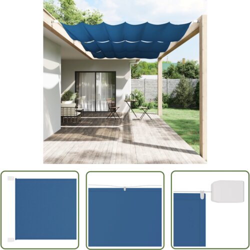  The Living Store Vertikalna markiza modra 250x270 cm tkanina oxford - Vertikalna Markiza, (21743597) Cene