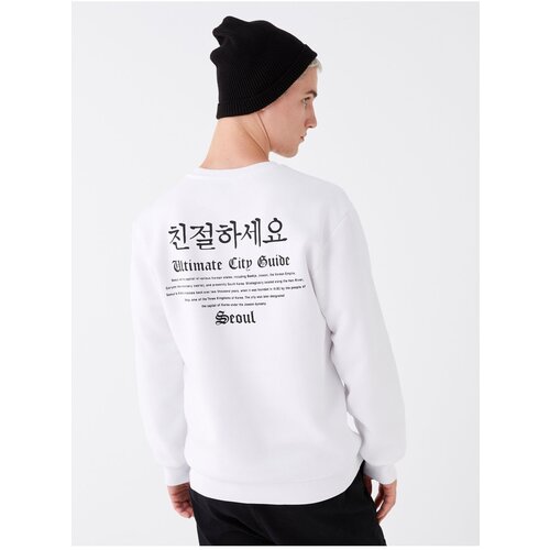 LC Waikiki Men's Crew Neck Long Sleeve Printed Sweatshirt. Slike