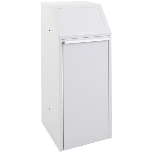  Zbiralnik odpadkov, jeklena pločevina, prostornina 70 l, ŠxVxG 408 x 1007 x 405 mm, siv Cene