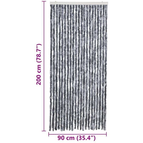 VidaXL Zastor protiv insekata srebrni 90 x 200 cm &amp;scaron;enil Slike