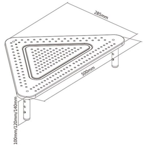  TABLE 02 Gembird Podesivo postolje za monitor 500x285x120mm Slike