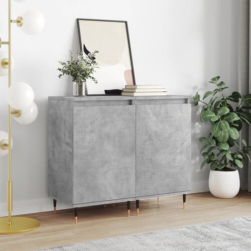 vidaXL Komoda 2 kosa betonsko siva 40x35x70 cm inženirski les Cene