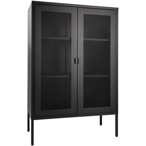 House Nordic Crna metalna vitrina 80x120 cm Melbourne &amp;ndash; Slike