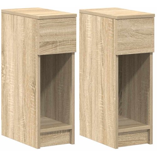 Maison Chic 2 kose Nočne omarice - Nočne mize s predalom sonoma hrast 20x36x60 cm, (21688149) Cene
