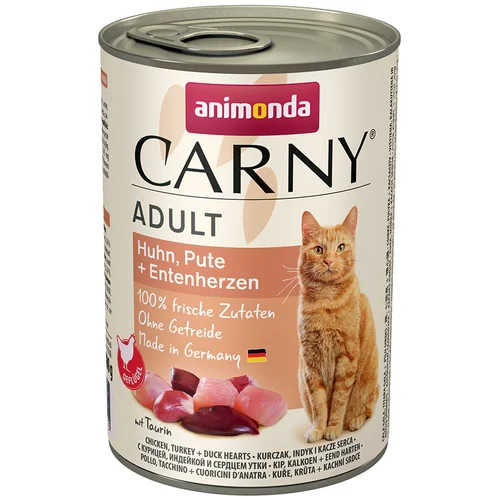 Animonda Varčno pakiranje Carny Adult 12 x 400 g - Govedina & piščanec